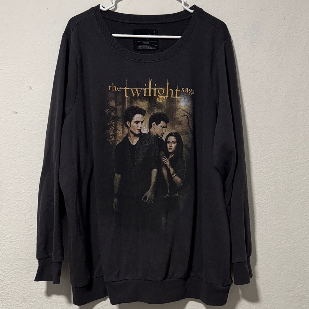 Torrid - Twilight Cozy Fleece Crew Sweatshirt - Vintage Black - 3X